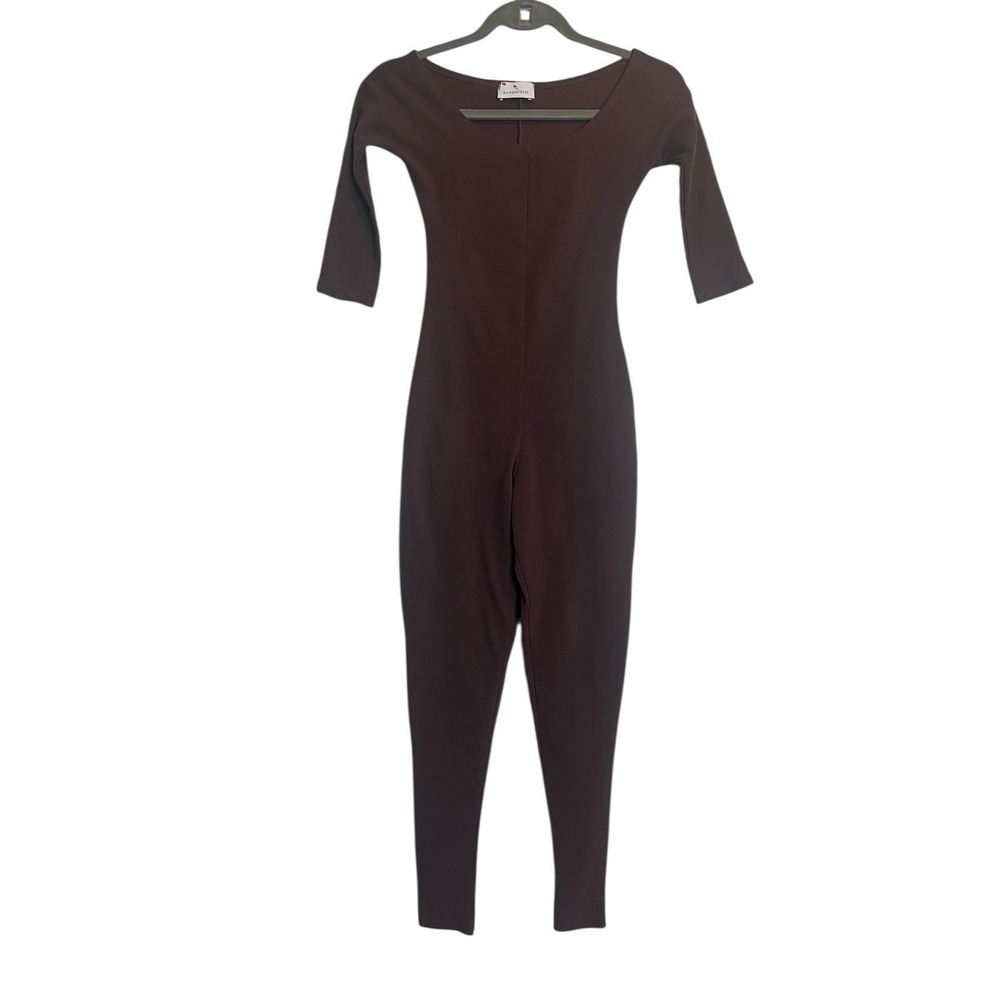 Gil Rodríguez Chocolate Eva Unitard Size XS Brown Jumpsuit